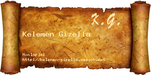 Kelemen Gizella névjegykártya